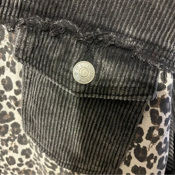 POL Denim Animal Print Jacket Size S - Picture 5 of 6